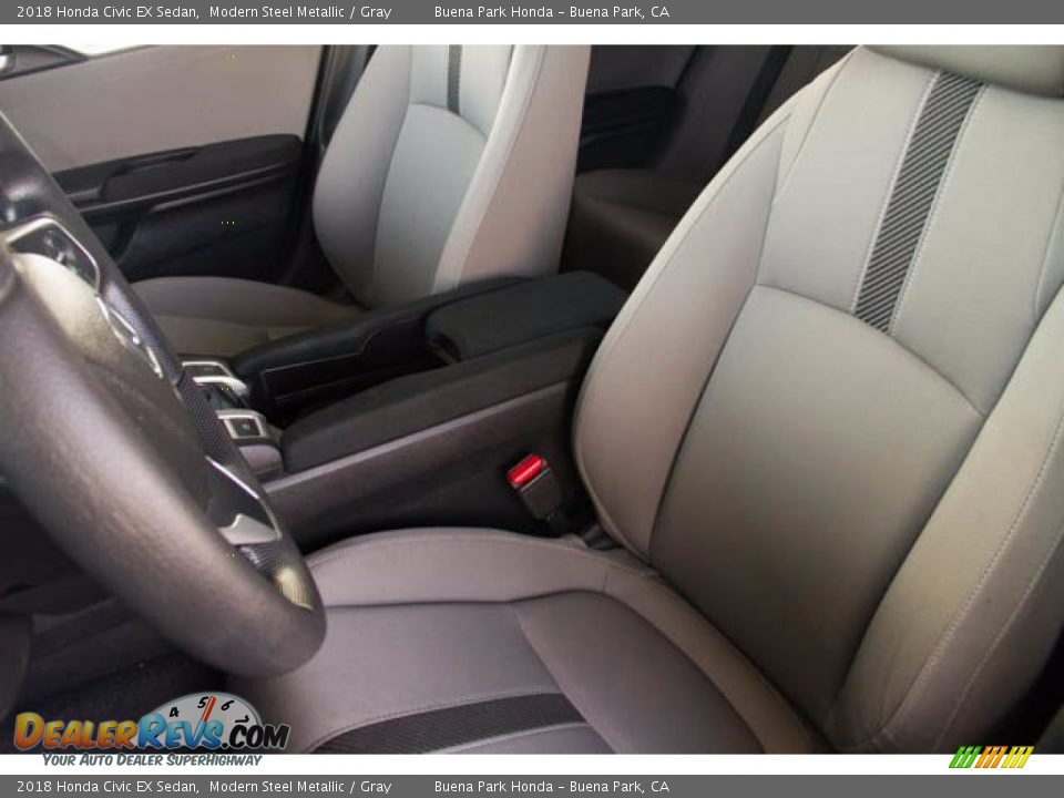 2018 Honda Civic EX Sedan Modern Steel Metallic / Gray Photo #20