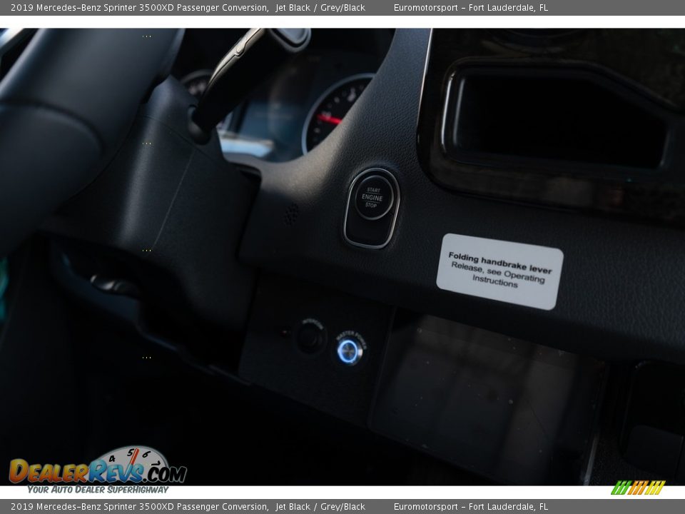 2019 Mercedes-Benz Sprinter 3500XD Passenger Conversion Jet Black / Grey/Black Photo #26