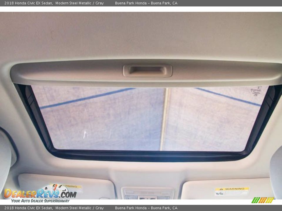 2018 Honda Civic EX Sedan Modern Steel Metallic / Gray Photo #21