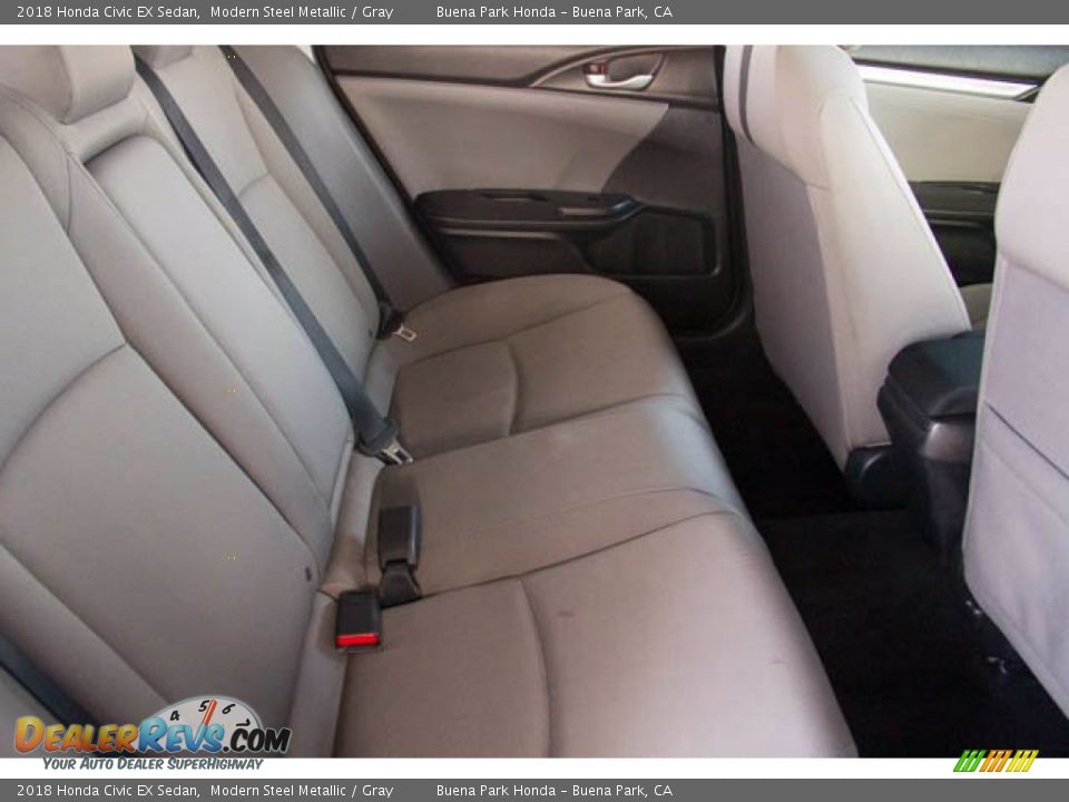 2018 Honda Civic EX Sedan Modern Steel Metallic / Gray Photo #24