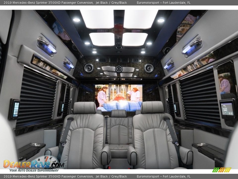 2019 Mercedes-Benz Sprinter 3500XD Passenger Conversion Jet Black / Grey/Black Photo #29