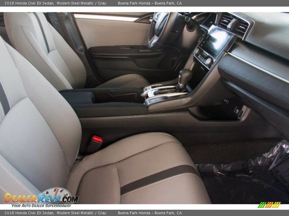 2018 Honda Civic EX Sedan Modern Steel Metallic / Gray Photo #26