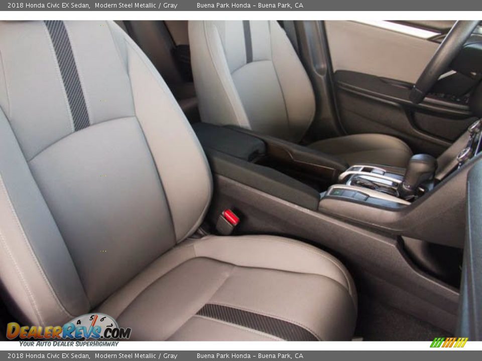 2018 Honda Civic EX Sedan Modern Steel Metallic / Gray Photo #27