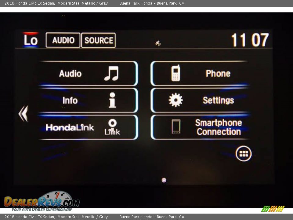2018 Honda Civic EX Sedan Modern Steel Metallic / Gray Photo #28