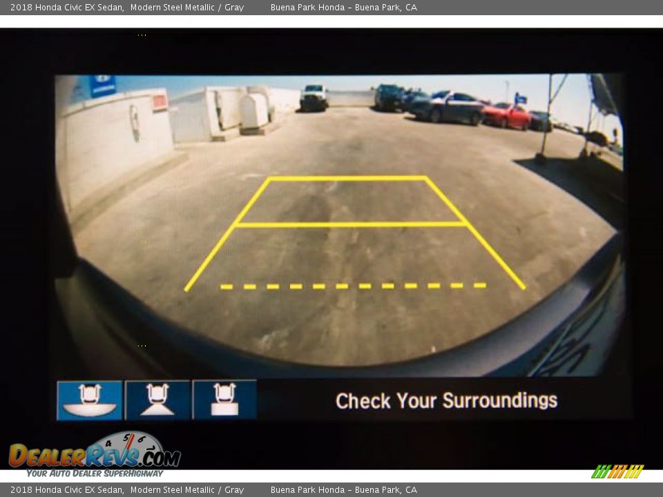 2018 Honda Civic EX Sedan Modern Steel Metallic / Gray Photo #29