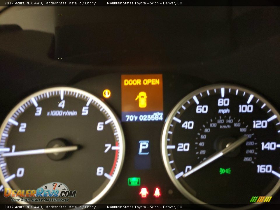 2017 Acura RDX AWD Modern Steel Metallic / Ebony Photo #34