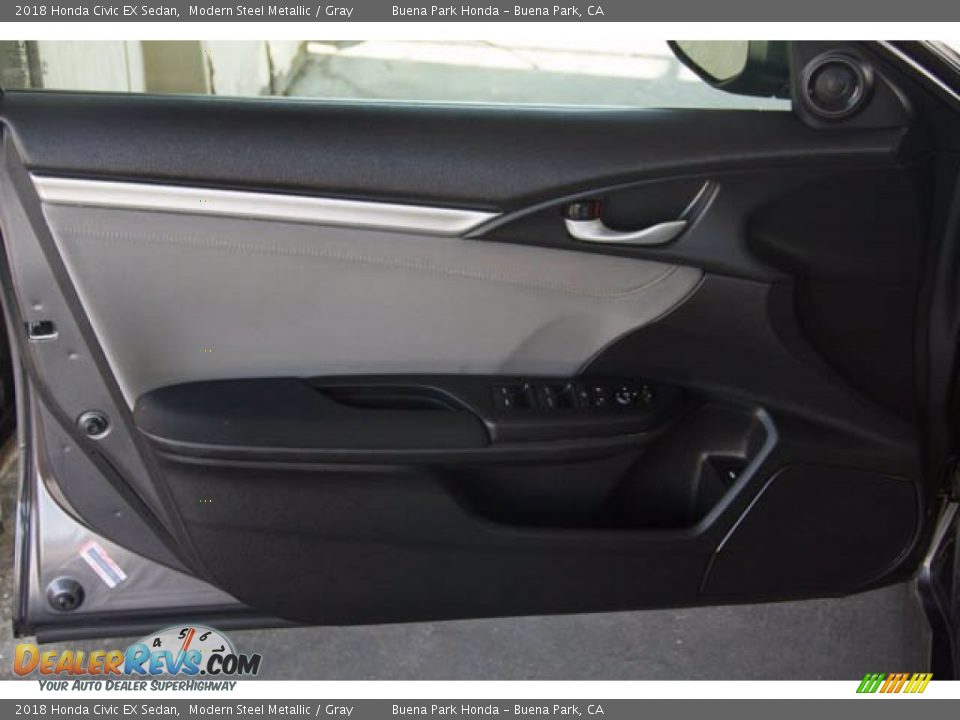 2018 Honda Civic EX Sedan Modern Steel Metallic / Gray Photo #32
