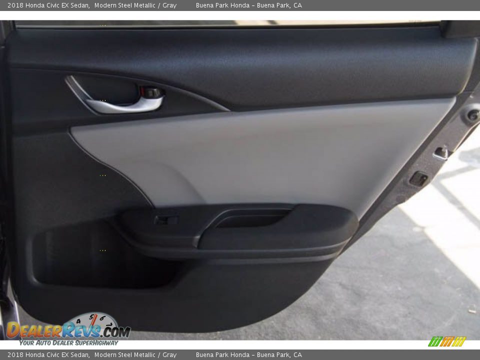 2018 Honda Civic EX Sedan Modern Steel Metallic / Gray Photo #35