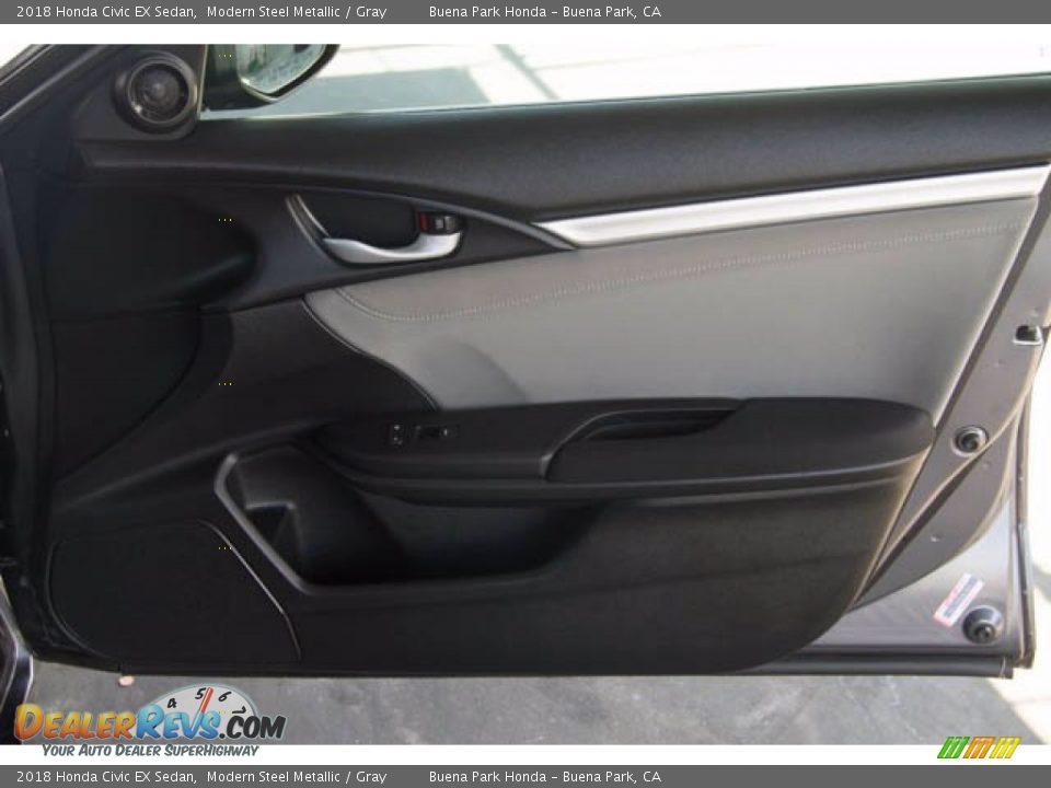 2018 Honda Civic EX Sedan Modern Steel Metallic / Gray Photo #36