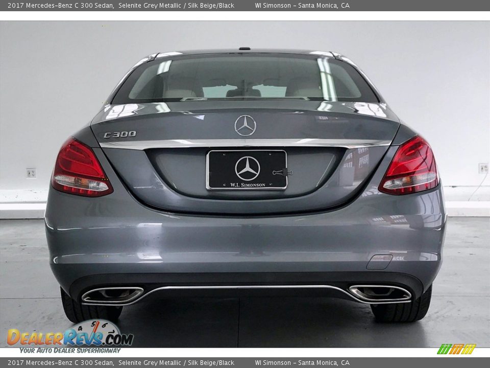 2017 Mercedes-Benz C 300 Sedan Selenite Grey Metallic / Silk Beige/Black Photo #3