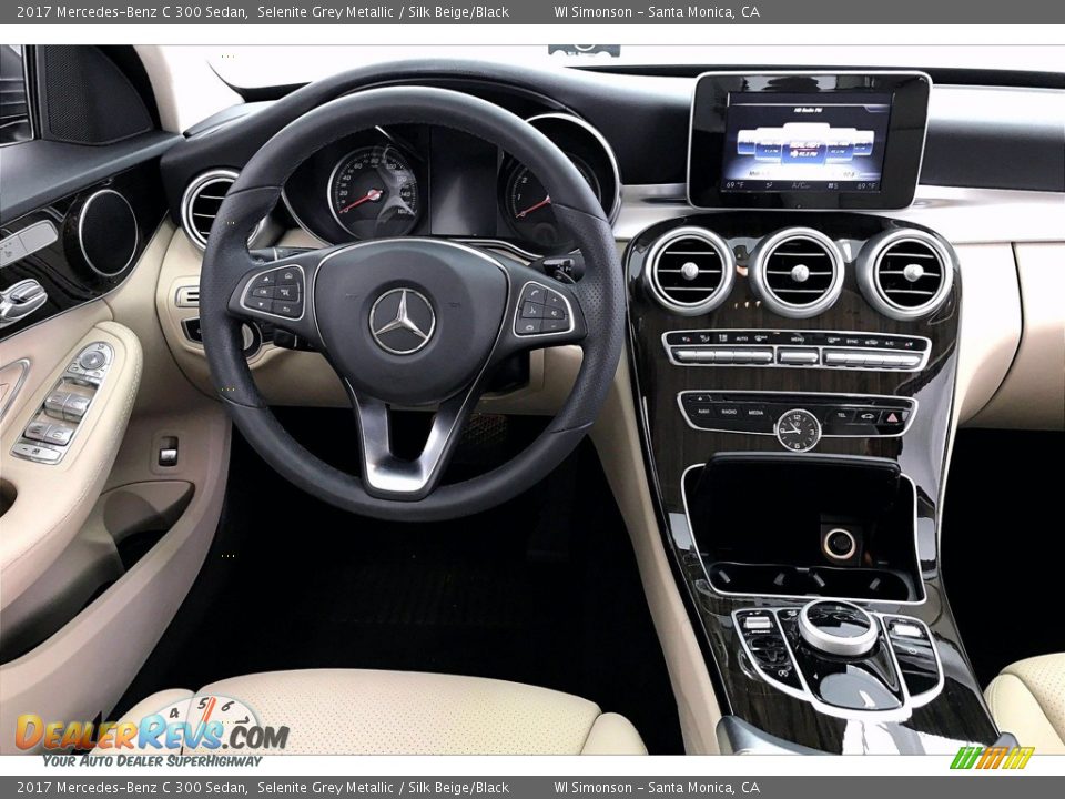 2017 Mercedes-Benz C 300 Sedan Selenite Grey Metallic / Silk Beige/Black Photo #4