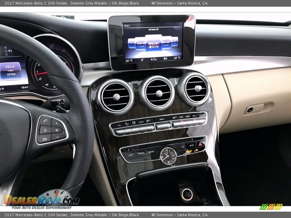 2017 Mercedes-Benz C 300 Sedan Selenite Grey Metallic / Silk Beige/Black Photo #5