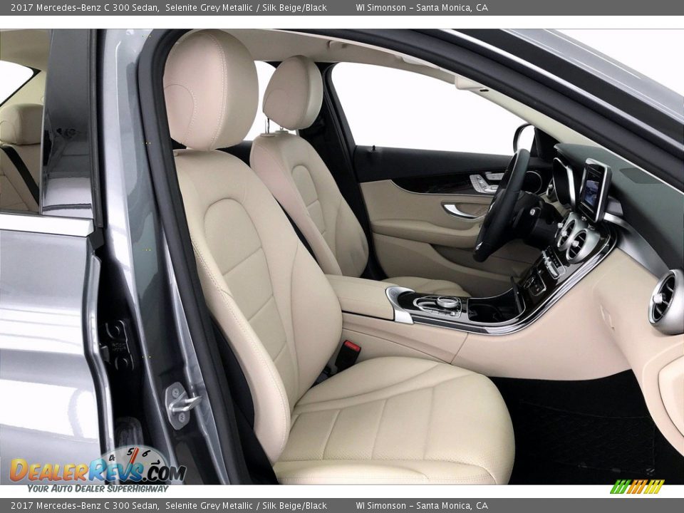 2017 Mercedes-Benz C 300 Sedan Selenite Grey Metallic / Silk Beige/Black Photo #6