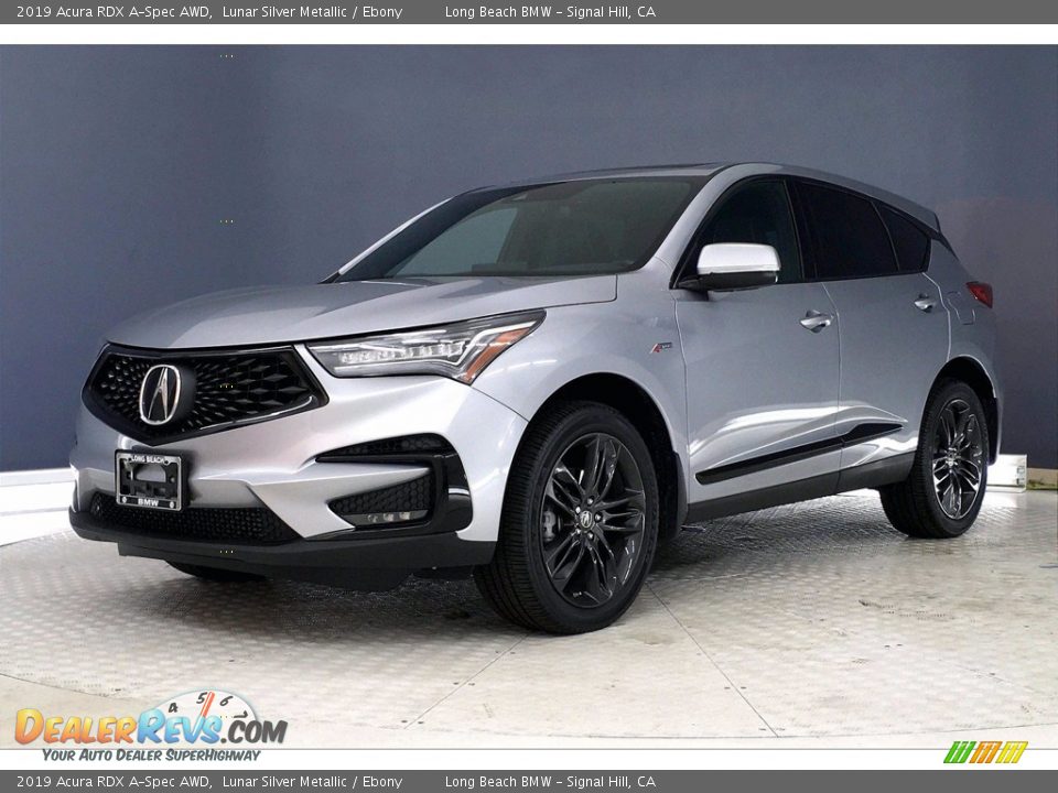 2019 Acura RDX A-Spec AWD Lunar Silver Metallic / Ebony Photo #12