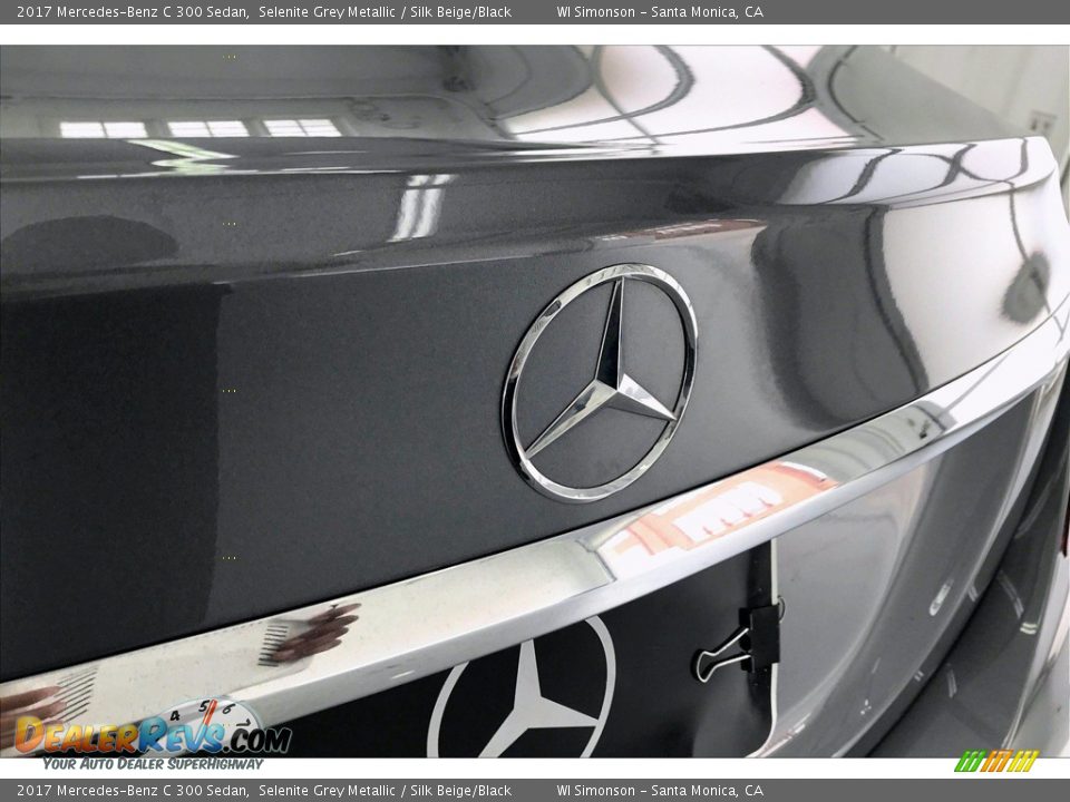 2017 Mercedes-Benz C 300 Sedan Selenite Grey Metallic / Silk Beige/Black Photo #7
