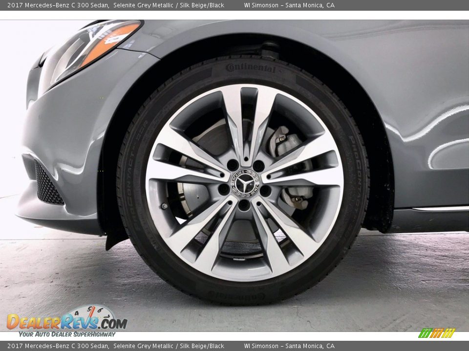 2017 Mercedes-Benz C 300 Sedan Selenite Grey Metallic / Silk Beige/Black Photo #8