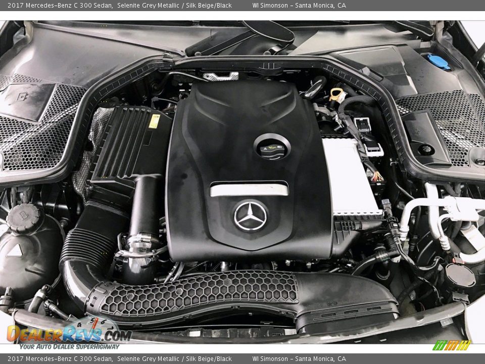 2017 Mercedes-Benz C 300 Sedan Selenite Grey Metallic / Silk Beige/Black Photo #9