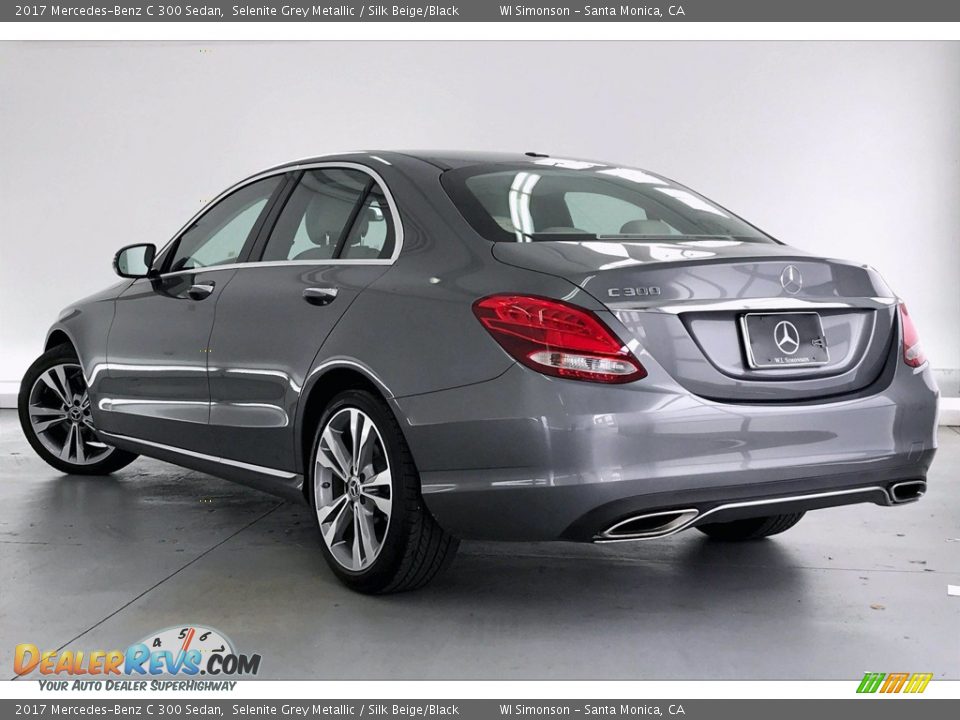 2017 Mercedes-Benz C 300 Sedan Selenite Grey Metallic / Silk Beige/Black Photo #10