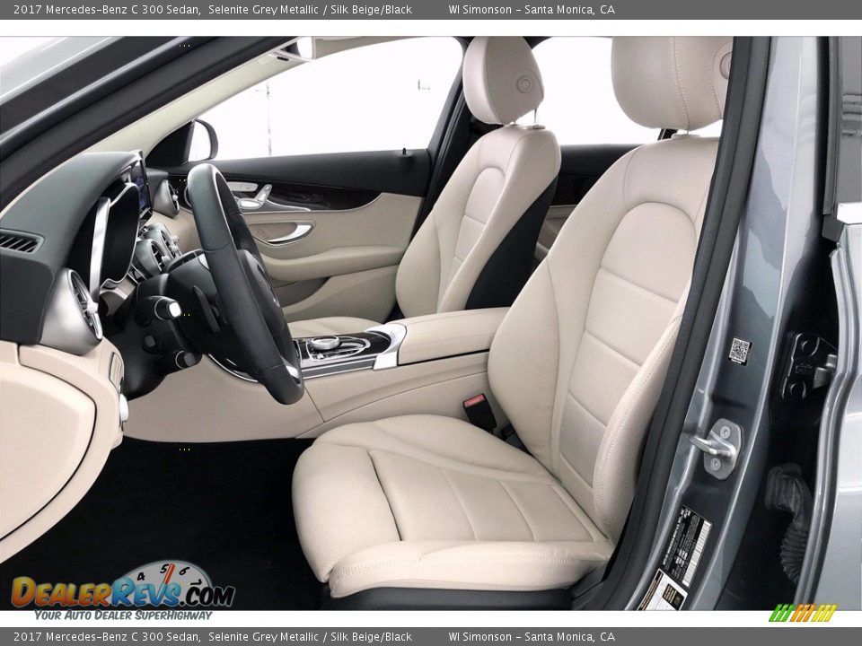 2017 Mercedes-Benz C 300 Sedan Selenite Grey Metallic / Silk Beige/Black Photo #14