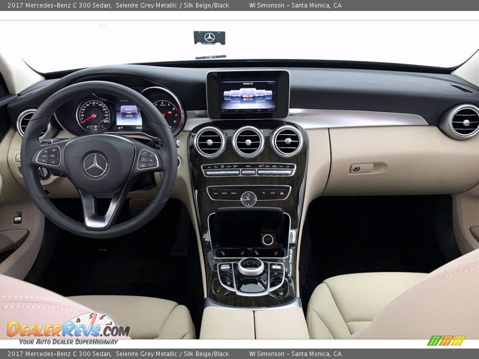2017 Mercedes-Benz C 300 Sedan Selenite Grey Metallic / Silk Beige/Black Photo #17
