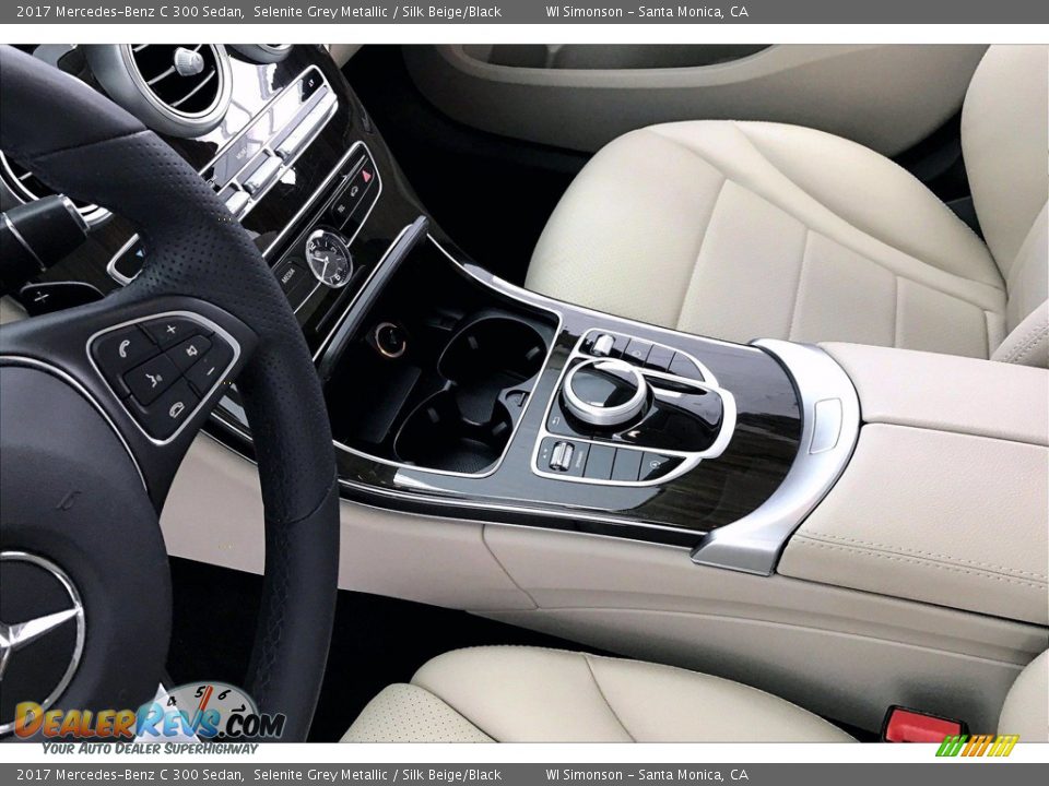 2017 Mercedes-Benz C 300 Sedan Selenite Grey Metallic / Silk Beige/Black Photo #23