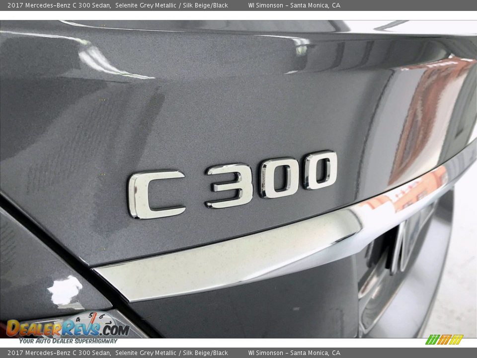 2017 Mercedes-Benz C 300 Sedan Selenite Grey Metallic / Silk Beige/Black Photo #27