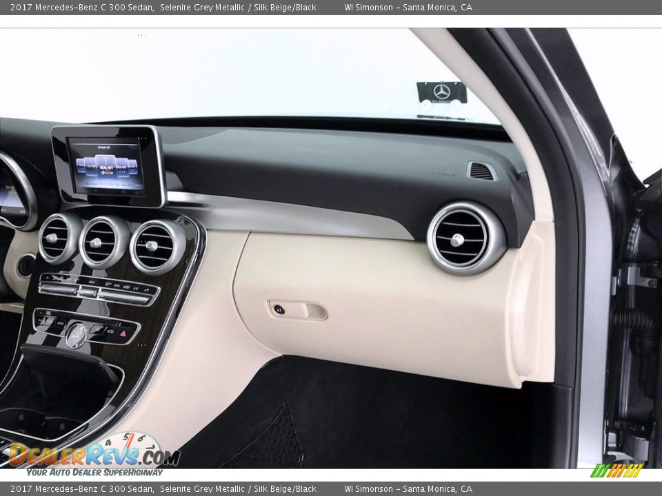 2017 Mercedes-Benz C 300 Sedan Selenite Grey Metallic / Silk Beige/Black Photo #28