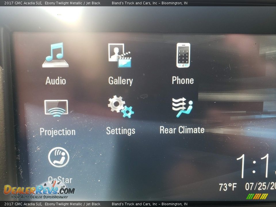 2017 GMC Acadia SLE Ebony Twilight Metallic / Jet Black Photo #17