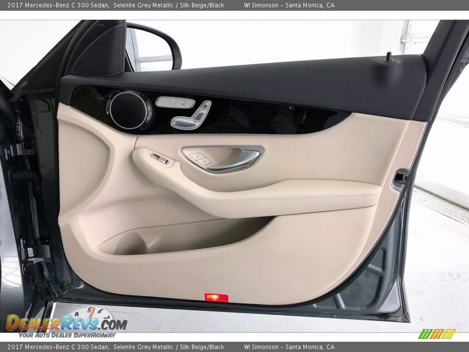 2017 Mercedes-Benz C 300 Sedan Selenite Grey Metallic / Silk Beige/Black Photo #30
