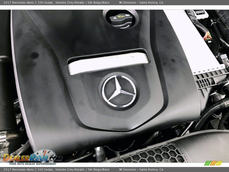 2017 Mercedes-Benz C 300 Sedan Selenite Grey Metallic / Silk Beige/Black Photo #31