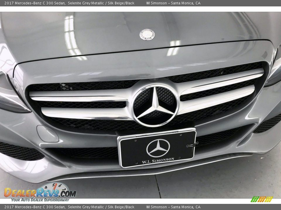 2017 Mercedes-Benz C 300 Sedan Selenite Grey Metallic / Silk Beige/Black Photo #33