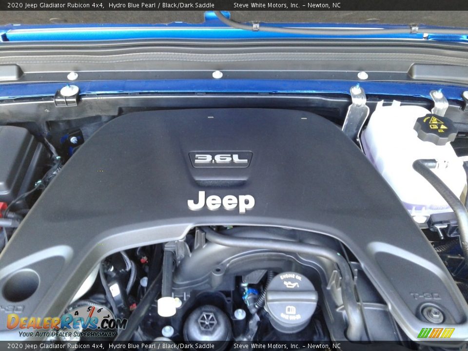 2020 Jeep Gladiator Rubicon 4x4 Hydro Blue Pearl / Black/Dark Saddle Photo #9