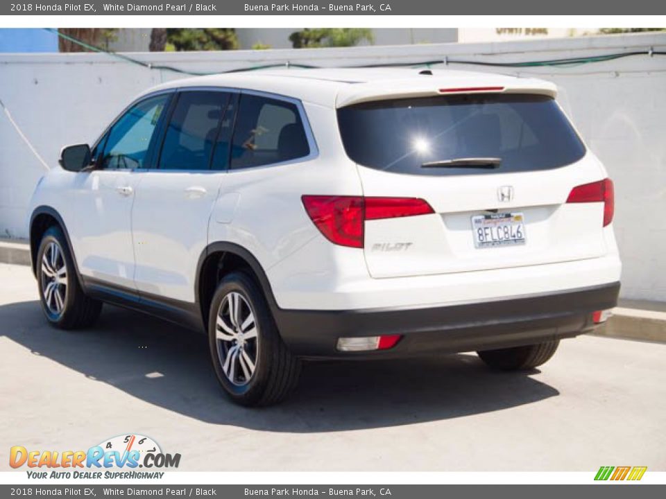 2018 Honda Pilot EX White Diamond Pearl / Black Photo #2