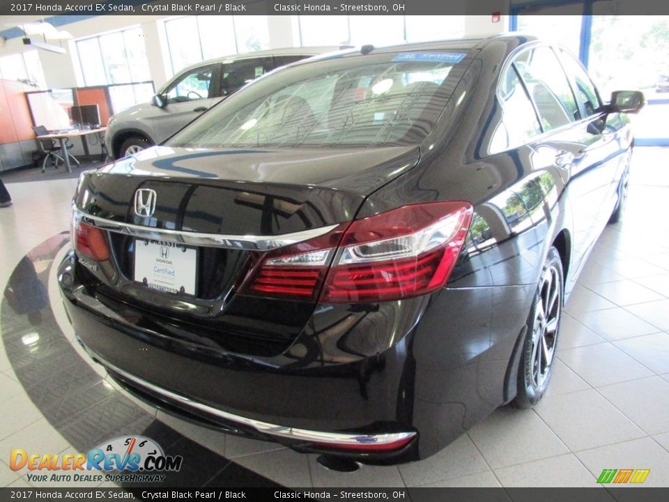 2017 Honda Accord EX Sedan Crystal Black Pearl / Black Photo #4