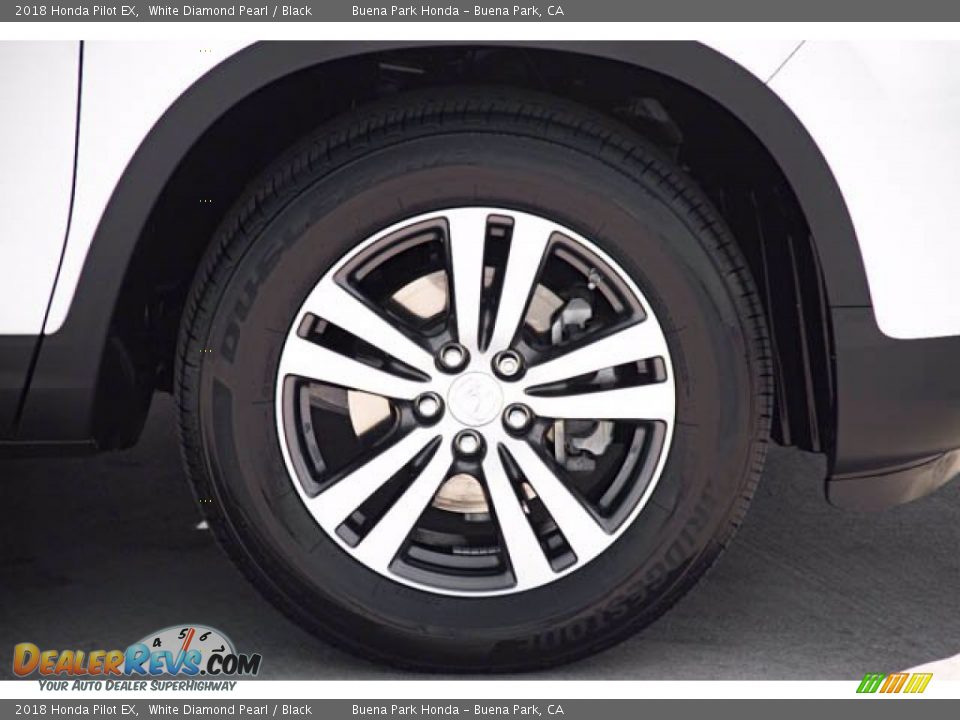 2018 Honda Pilot EX White Diamond Pearl / Black Photo #34