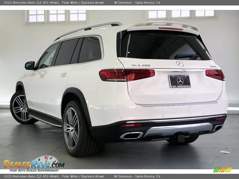 2020 Mercedes-Benz GLS 450 4Matic Polar White / Espresso Brown Photo #2