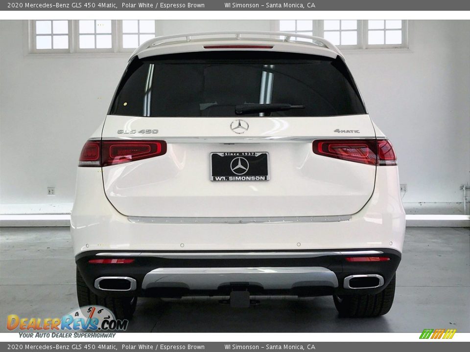 2020 Mercedes-Benz GLS 450 4Matic Polar White / Espresso Brown Photo #3