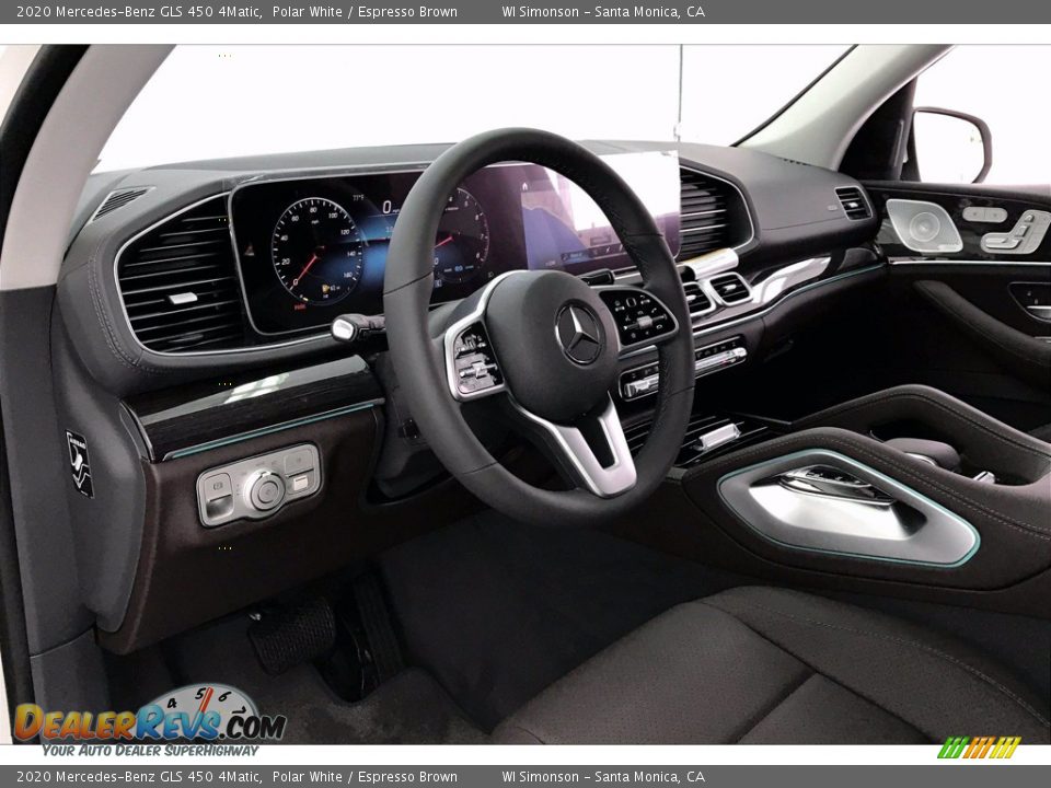 2020 Mercedes-Benz GLS 450 4Matic Polar White / Espresso Brown Photo #4