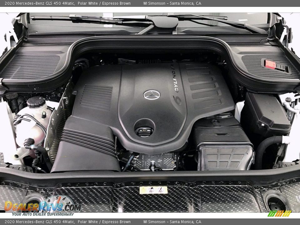 2020 Mercedes-Benz GLS 450 4Matic Polar White / Espresso Brown Photo #8