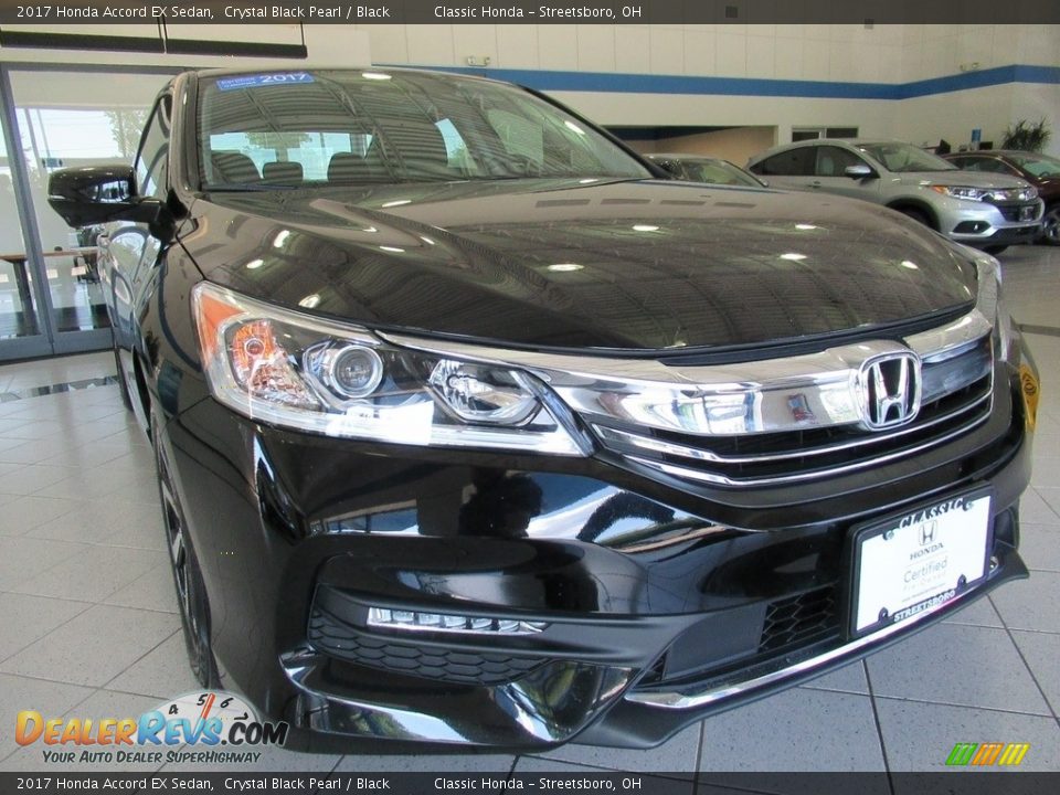 2017 Honda Accord EX Sedan Crystal Black Pearl / Black Photo #12