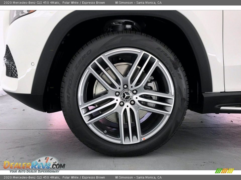 2020 Mercedes-Benz GLS 450 4Matic Polar White / Espresso Brown Photo #9