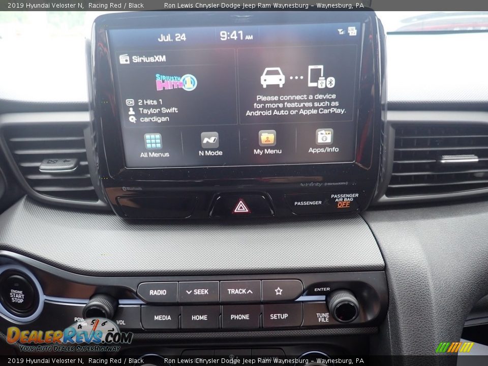 2019 Hyundai Veloster N Racing Red / Black Photo #16