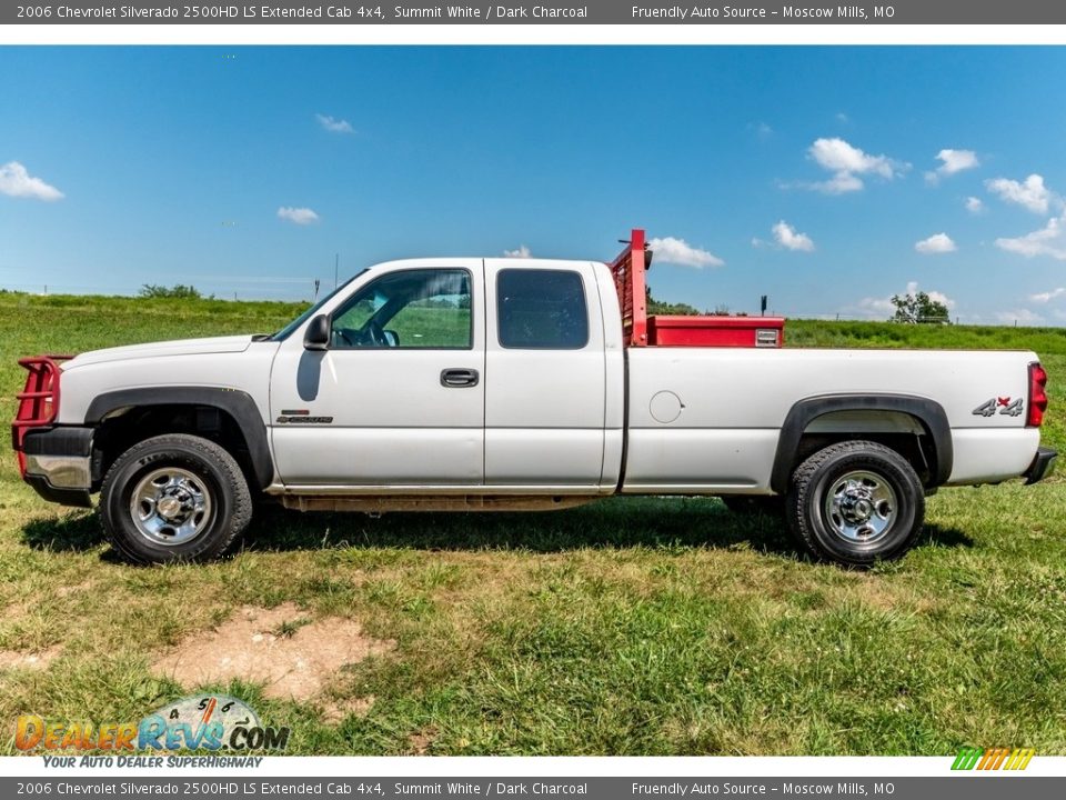 2006 Chevrolet Silverado 2500HD LS Extended Cab 4x4 Summit White / Dark Charcoal Photo #4