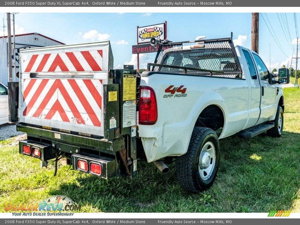 2008 Ford F350 Super Duty XL SuperCab 4x4 Oxford White / Medium Stone Photo #4