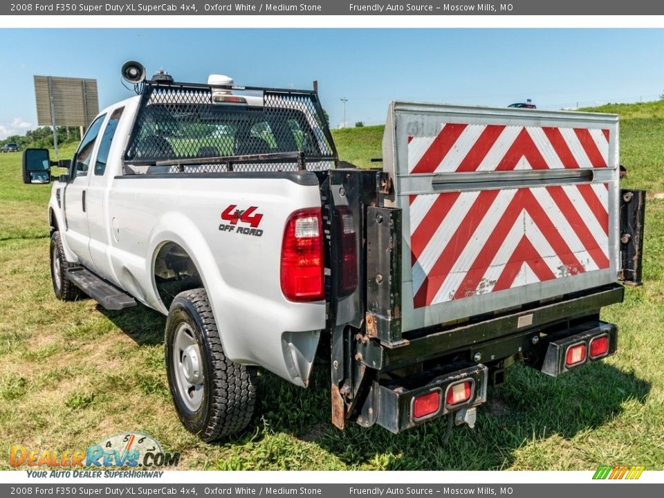 2008 Ford F350 Super Duty XL SuperCab 4x4 Oxford White / Medium Stone Photo #6