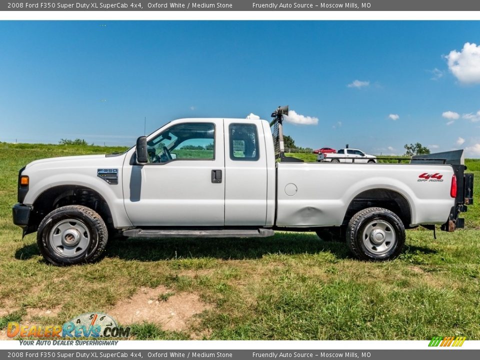 2008 Ford F350 Super Duty XL SuperCab 4x4 Oxford White / Medium Stone Photo #7