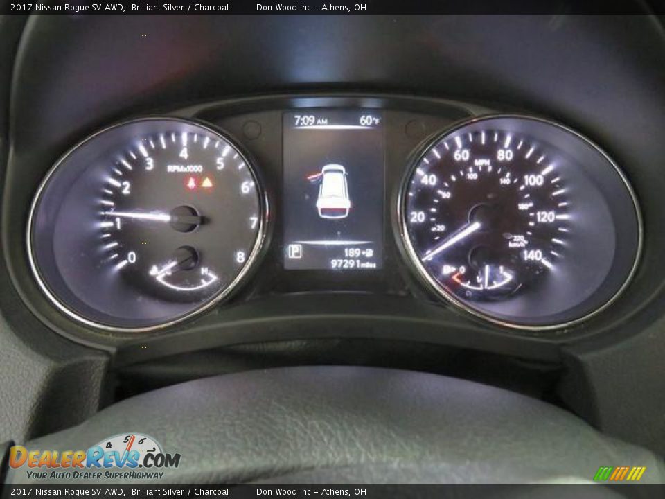 2017 Nissan Rogue SV AWD Brilliant Silver / Charcoal Photo #29