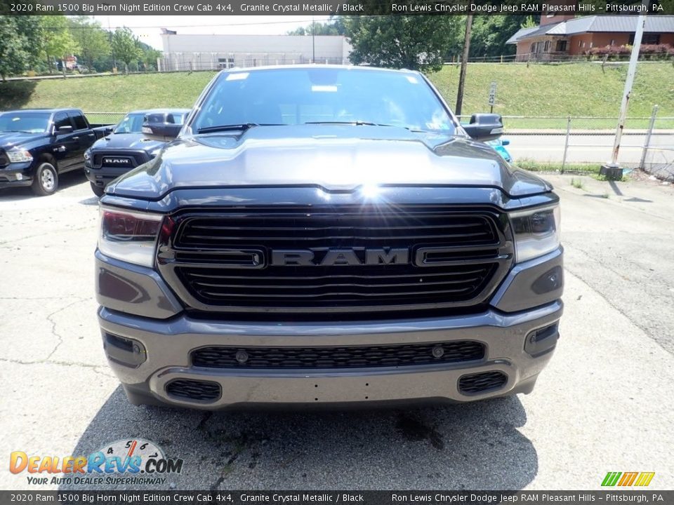 2020 Ram 1500 Big Horn Night Edition Crew Cab 4x4 Granite Crystal Metallic / Black Photo #2