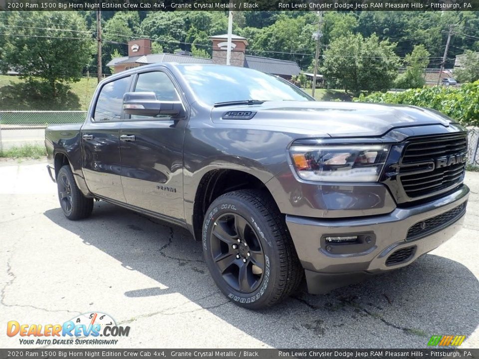 2020 Ram 1500 Big Horn Night Edition Crew Cab 4x4 Granite Crystal Metallic / Black Photo #3