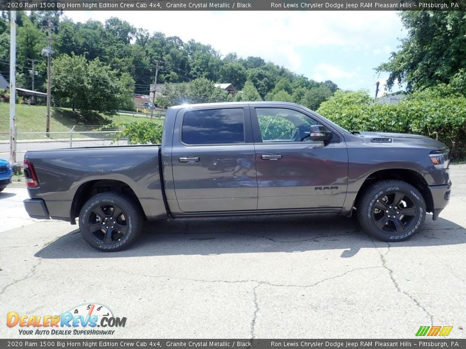 2020 Ram 1500 Big Horn Night Edition Crew Cab 4x4 Granite Crystal Metallic / Black Photo #4